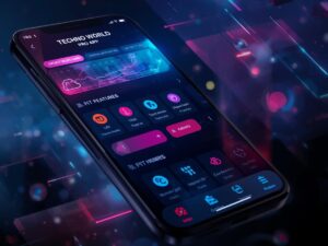 Techno World Pro App Screenshot Generator